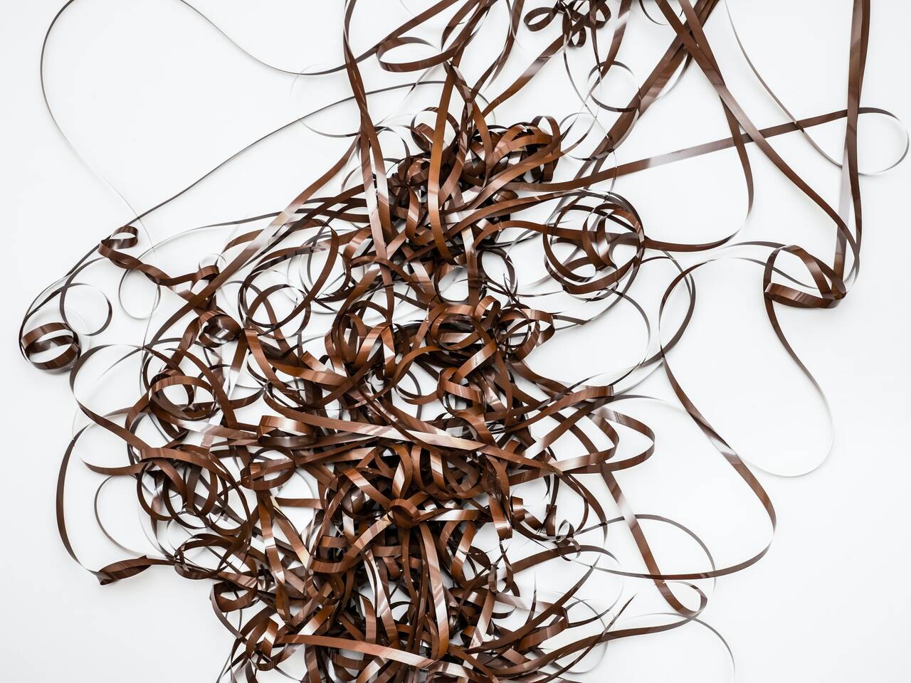 A literal Bandsalat (tape salad)